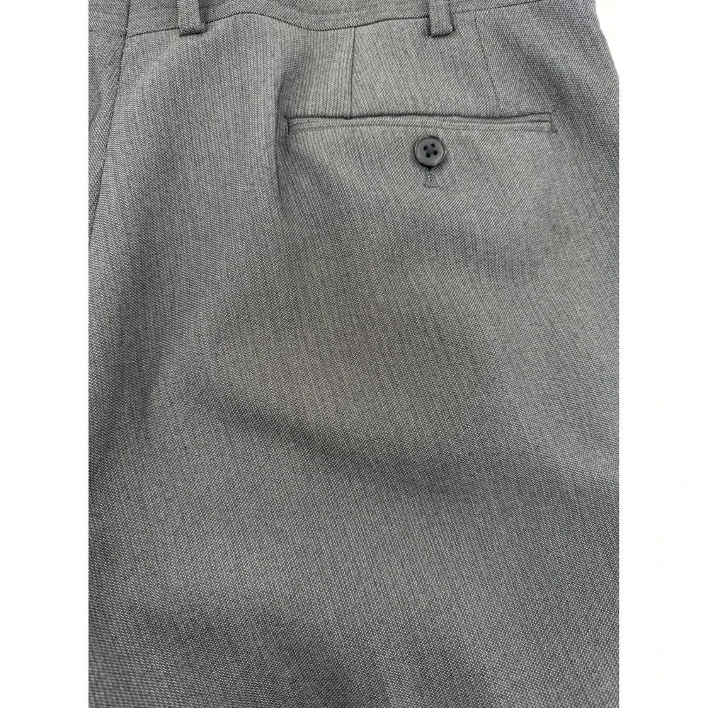 John Varvatos USA Mens‎ Dark Gray Wool Blend Dress Pants Trousers 38x32